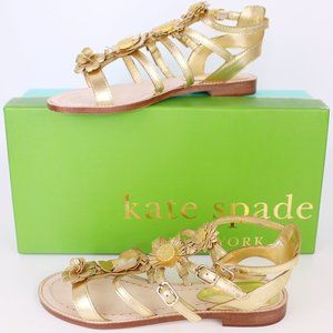 NEW Kate Spade Floral Leather Sandal